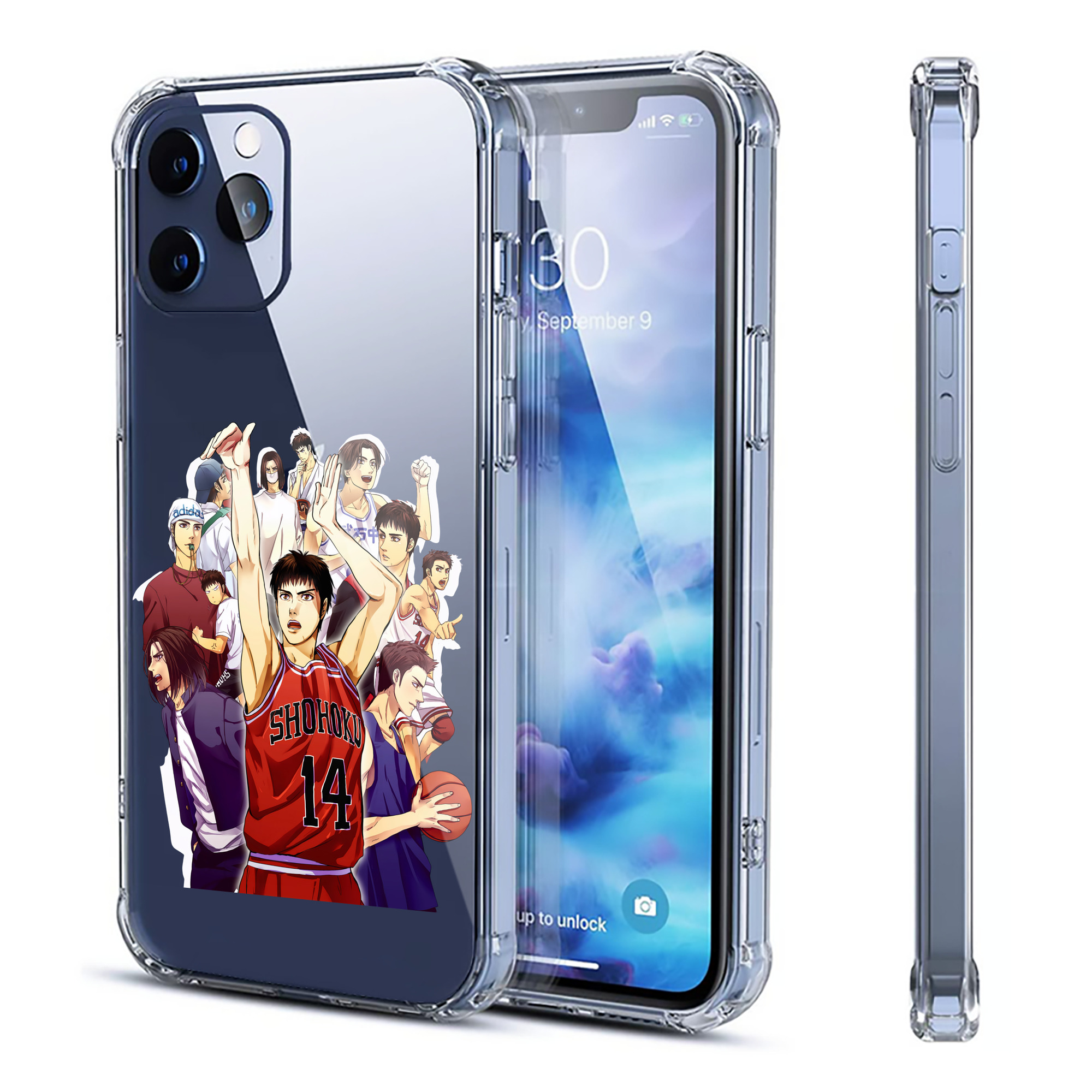 （画像用） SLAM DUNK／スラムダンク 【iPhone 12シリーズ対応】透明スマホケース（クリアソフトケース）